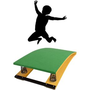 Children's Gymnastics Springboard Pedal, Built-in Thickened Spring, Wooden Board, Takeoff and Somersault Power Board Elastic Board(Size:Two Springs50*80 * 20cm,Color:red)