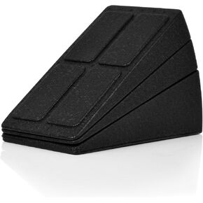 Slant Board Wedges, 3 Piece Adjustable Lightweight Stackable Foam Exercise Incline Stretcher for Calf Lifts, Squats, Yoga, and Mobility