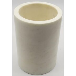 Wine Chiller Single Bottle - 7 Inch 1.45 Liter Marble Utensil Holder for Kitchen - Vino Lover gift from Enthusiast - Vase Decor Cooler Decorative Sleeve Insulator Champagne Stone Countertop