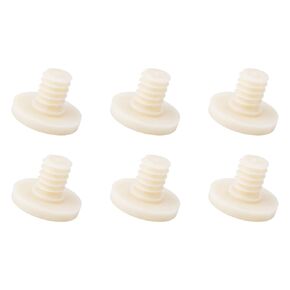 6pcs Replacement Bolt Accessory, Storage Sheds Replacement Screws Bolt Shed Shelf Kit Compatible with Suncast Storage Sheds (Off White)