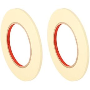 3M General Use 201+ Masking Tape - 0.5 in. (W) x 180 ft. (L) Crepe Masking Tape Roll with Solvent Free Rubber Adhesive in Kuwait