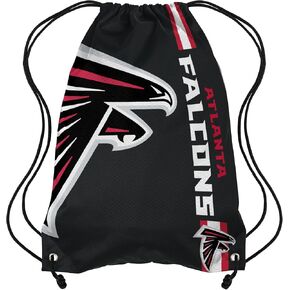 حقيبة ظهر برباط بشعار كبير من FOCO Atlanta Falcons NFL Alternate Color - أسود
