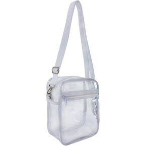 ONEART Clear Crossbody Purse Bag Large TPU Clear Bag with Adjustable Shoulder Strap, for Concerts Sports Events Festivals