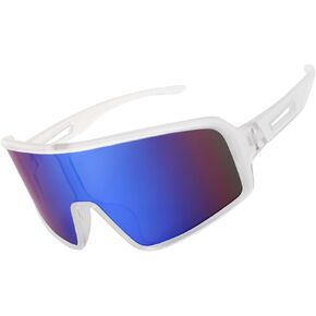 Karsaer Vision Cycling Sunglasses Wrap Around Glasses Baseball Sports Visor Shield for Adult Youth Kids Teens 8-12