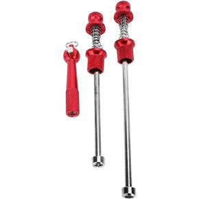 Security Skewers, Aluminum Alloy Road Bike Anti Theft Quick Release Skewers, Wheels Locking Security