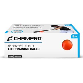 Champro Lite Control Flight 9" Training Baseball, 6 Pack