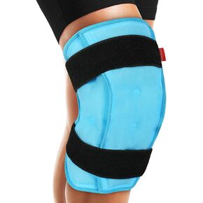 Comfytemp 3D Knee Ice Pack Wrap for Injuries Reusable Gel, FSA HSA Eligible, Knee Cold Pack Physical Therapy for Leg Pain Relief, Replacement, Arthritis, Muscle Recovery, After Surgery Gift, Women Men