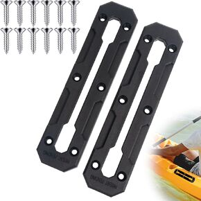 Kayak Track, 7.4 inch Kayak Low Profile Track, Kayak Gear Track Mount Accessories for Fishing Rod Holder, Cup Holder, Anchor Cleats, 2 Pack
