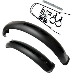 Bike Fenders for Fat Tire Bike Mudguard Cycling Bike Fenders for Fat Tire Mountain Electric Bike Motorcycle (Black, 16inch)