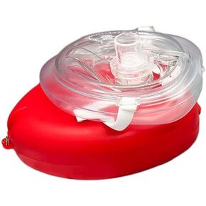 Endure Adult CPR Mask and Kit, 6 Pack of First Responder Kit in a Red Soft Case with Mask, Two PVC Gloves and Two Al-cohol Prep Pads (6)
