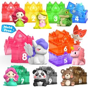 Oriate Animal Toddler Learning Toys, 20Pcs Zoo Animals Sensory Toys for toddlers 1-3, Counting Animals Color Sorting Montessori Toys for Babies, Birthday Gift Party Favors, Kids Prize Box, 12+ Months