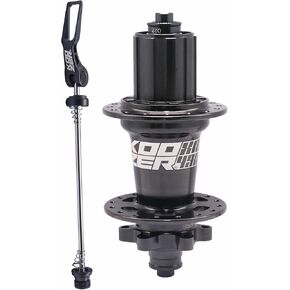 KOOZER XM490 32 Hole Hub Full Aluminum Ultralight MTB Mountain Bike Disc Brake Hub Quick Release(qr) Rear Hub 10x135mm Black for Shimano 8-11speed & SRAM 8-10speed