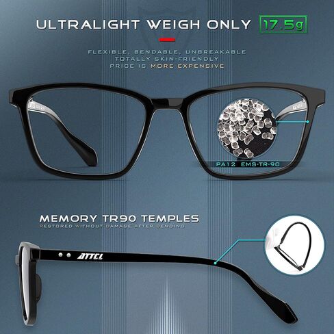ATTCL Unisex Blue Light Blocking Glasses for Women Men Anti Blue Ray Computer Game Glasses in Saudi Arabia