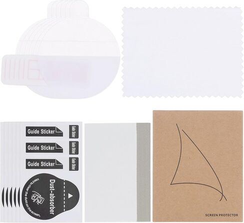 HARFINGTON 6pcs Watch Glass Screen Protectors 23mm HD High Definition Anti-Scratch Waterproof Ultra-Thin TPU Universal Smartwatch Screen Protective Film with Cloth Sticker Scraping Card in Saudi Arabia