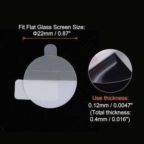 HARFINGTON 6pcs Watch Glass Screen Protectors 23mm HD High Definition Anti-Scratch Waterproof Ultra-Thin TPU Universal Smartwatch Screen Protective Film with Cloth Sticker Scraping Card in Saudi Arabia