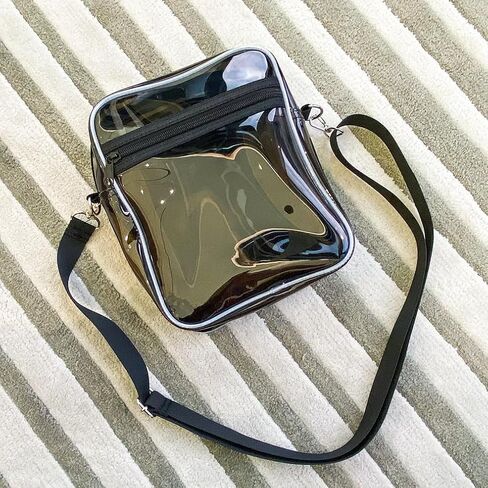 ONEART Clear Crossbody Purse Bag Large TPU Clear Bag with Adjustable Shoulder Strap, for Concerts Sports Events Festivals in Saudi Arabia