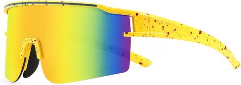 Polarized Sports Sunglasses, UV400 Protection Cycling Glasses Baseball Running Driving for Men Women Youth in Saudi Arabia
