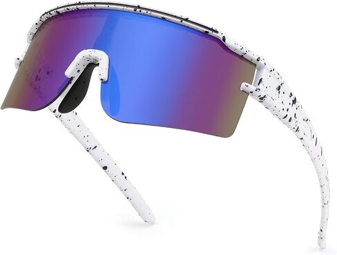 Polarized Sports Sunglasses, UV400 Protection Cycling Glasses Baseball Running Driving for Men Women Youth in Saudi Arabia