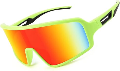 Karsaer Vision Cycling Sunglasses Wrap Around Glasses Baseball Sports Visor Shield for Adult Youth Kids Teens 8-12 in Saudi Arabia