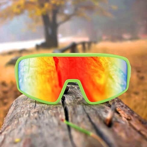 Karsaer Vision Cycling Sunglasses Wrap Around Glasses Baseball Sports Visor Shield for Adult Youth Kids Teens 8-12 in Saudi Arabia