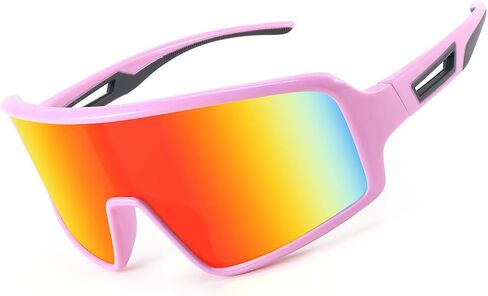 Karsaer Vision Cycling Sunglasses Wrap Around Glasses Baseball Sports Visor Shield for Adult Youth Kids Teens 8-12 in Saudi Arabia