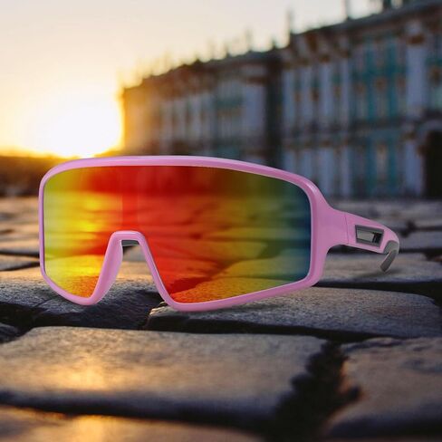 Karsaer Vision Cycling Sunglasses Wrap Around Glasses Baseball Sports Visor Shield for Adult Youth Kids Teens 8-12 in Saudi Arabia