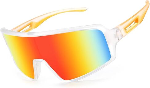 Karsaer Vision Cycling Sunglasses Wrap Around Glasses Baseball Sports Visor Shield for Adult Youth Kids Teens 8-12 in Saudi Arabia