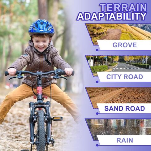 2-Pack 16/20 Kids Bike Tire, 16×1.95/20×2.125 inch BMX Bike Replacement Tire, Puncture-Resistant Bicycle Tire, 16"/20" Inner Tubes Schrader Valve, Compatible with Child, Tricycle, Cruiser Bike in Saudi Arabia