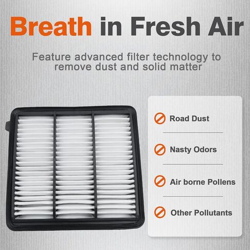 Engine Air Filter JH99516, Replace PAH9-13-3A0A, PAJ-13-3A0A, PAJ8-13-3A0A, Fits 2020-2023 Mazda CX-30, 2019-2023 Mazda3, 2019-2023 Mazda 3 Sport, 2023 Mazda CX-50 in Kuwait