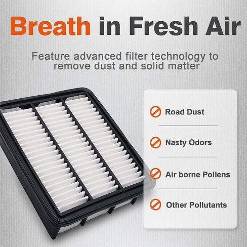 Engine Air Filter JH99516, Replace PAH9-13-3A0A, PAJ-13-3A0A, PAJ8-13-3A0A, Fits 2020-2023 Mazda CX-30, 2019-2023 Mazda3, 2019-2023 Mazda 3 Sport, 2023 Mazda CX-50 in Kuwait