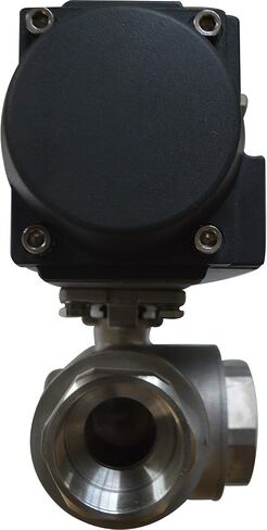 INTSUPERMAI 3-way 2inch Pneumatic Actuated Ball Valve Three-Way Single Acting Globe Threaded 304 Stainless Steel for Automatic Control System in Saudi Arabia