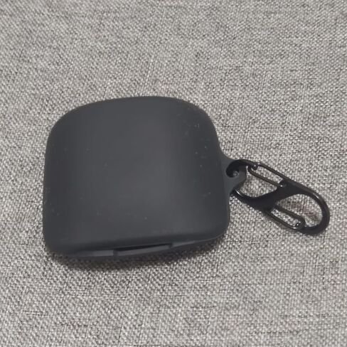 عبوتان من غطاء حماية من السيليكون الناعم DAYJOY متوافق مع سماعات أذن ASUS ROG Cetra True Wireless Gaming، وحافظة جلدية واقية مع حلقة تسلق (أسود + أزرق) in Kuwait