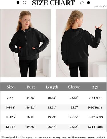 كنزات بغطاء للرأس للفتيات بلوفر بنصف سحاب قطع علوية قصيرة للفتيات سترة بأكمام طويلة وفتحة إبهام سترة مقصوصة in Kuwait
