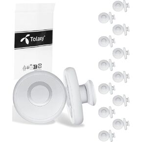 5 Pairs Push-in Eyeglass Nose Pads, 9mm Clear Glasses Replacement Nose Pieces, Anti-Slip Soft Silicone Nose Bridge Pads