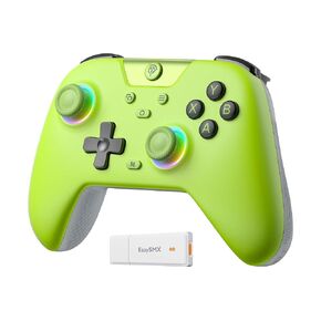 EasySMX X05 2.4g Wireless Controller for PC/iPhone/Android/Switch & Steam Deck- Bluetooth Controller Gamepad with Hall Effect Joysticks and Trigger,Turbo,Rumble Vibration and RGB Lighting