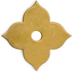Hardware Philosophy Clover Brass Backplate Washers Hardware 1.7 Inches - Set of 10 - Architectural, Interior Design, Doors, Furniture Cabinet Customization Hardware