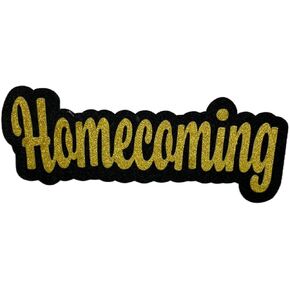 Glitter Homecoming Cut Out for Prom, Homecoming, Graduation etc. (Black/Blue, 4 Inch)