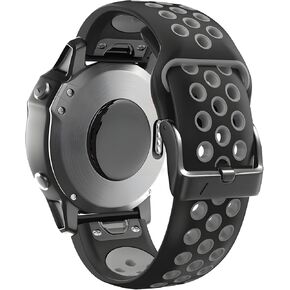 22mm Quickfit Watch Band for Garmin Fenix 5/6/7 Pro Solar Forerunner 935 745 965 955, Breathable Wristband for Garmin MARQ Descent Quatix