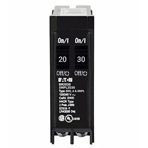 BR2030 BR Duplex Breaker 1-20A/1-30A 1 pole 120/240V 10K Non-CTL