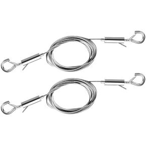10PCS Versatile Picture Hanging Kit -Heavy Duty 304 Stainless Steel Wire (39") with Secure Hooks - Perfect for Picture Frames,Mirrors,Signage,Curtains,Wall Art & More,Safe Load-Bearing 66LB
