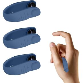 HEITIGN Pack of 2 Finger Acupressure Clip Massage Hand Clamp Slimming Clip Acupressure Conditioner for Tension Anxiety Stress (Big Thumb Blue)