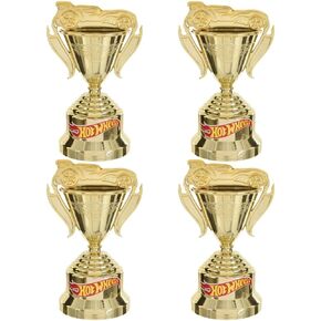 Gold Hot Wheels Trophy Cup - 5" x 3" (1 Pc) - Ideal for Racing Events and Car Enthusiasts