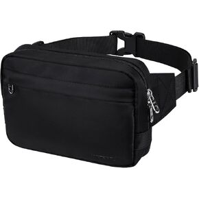WATERFLY Small Fanny Pack Fashion Fanny Pack for Women Men Crossbody Waist Bag with Adjustable Strap for Traveling Hiking Cycling Dog Walking
