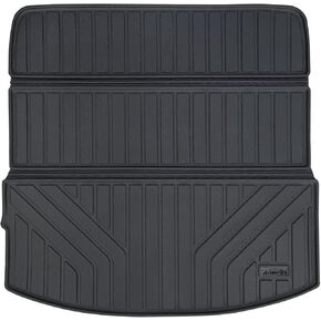 Floor Mats & Cargo Liners for 2024 Mazda CX-90/PHEV 6&7 Seats-2 Row Bucket seat（Not Suitable for 8 Seats），TPE All Weather Protection 3 Rows Car Floor Liners & Trunk mat for CX90