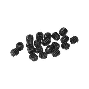 uxcell Socket Set Screws,30Pcs M10x10mm Metric -Carbon Steel Hex Socket Set Headless Cup Point Grub Screws, for Repairing Compact Instruments, Machinery and Equipment (Black)