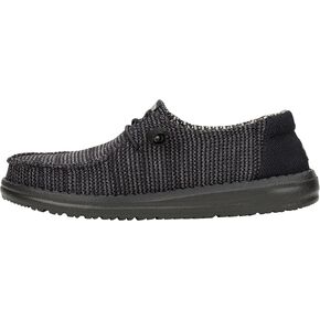 Hey Dude Wendy Stretch Sox Black/Black Size 7, Women’s Shoes, Women’s Slip-on Loafers, Comfortable & Light-Weight