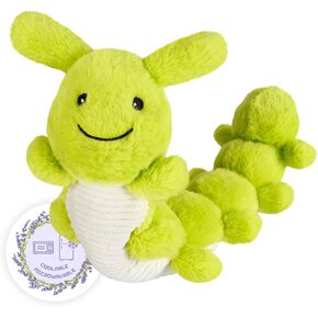 Heatable & Coolable Caterpillar Stuffed Animal, Microwavable Stuffed Animal Heating Pad for Period Cramps & Pain Relief, Caterpillars Plush Toys Cute Plushies, Caterpillar Toy Kawaii Gifts