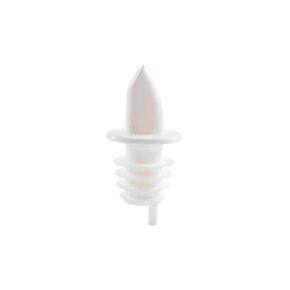 Thunder Group PLPR900WH Liquor Pourer, Free Flow, Without Collar, fits Standard 750ml Liquor Bottle, EVA (Plastic), White (12 Each per Pack), Sold in A CASE of 144 EACH/12 Packs PER CASE