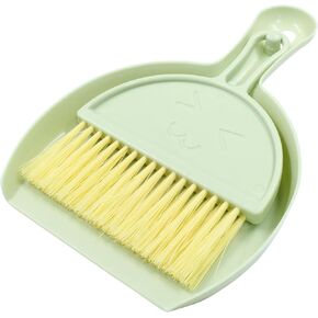 Hitefu Mini Dust Pans with Brush Set, Small Broom and Hand Dustpan Set for Home Cleaning, Dust Pans and Broom Combo Set Hangable Whisk Broom for Table Countertop Sofa KeyBoard and Pets(3 Colors)