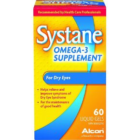 Alcon Systane Vitamin Omega-3 Healthy Tears 60 Softgel